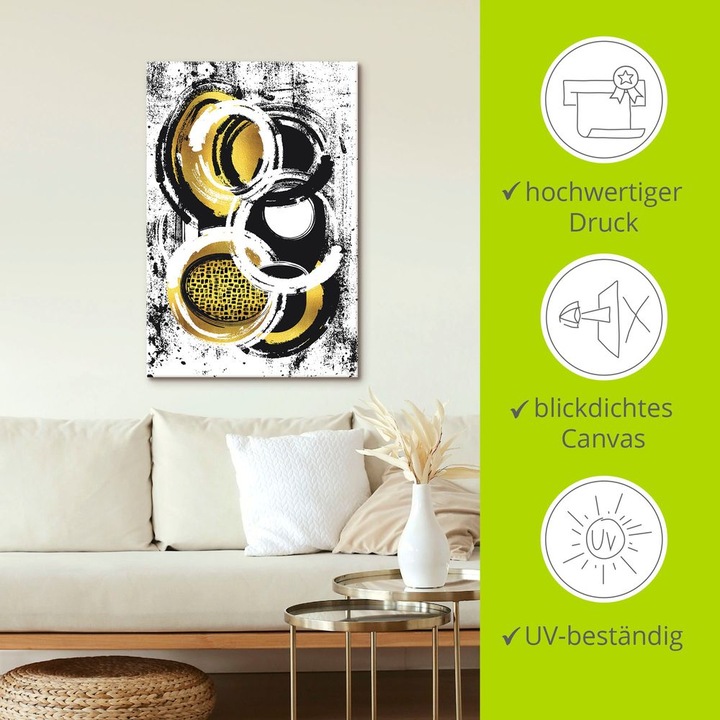 Image du produit Artland Peinture abstraite n° 2 or U1ZX (40 x 60 cm)