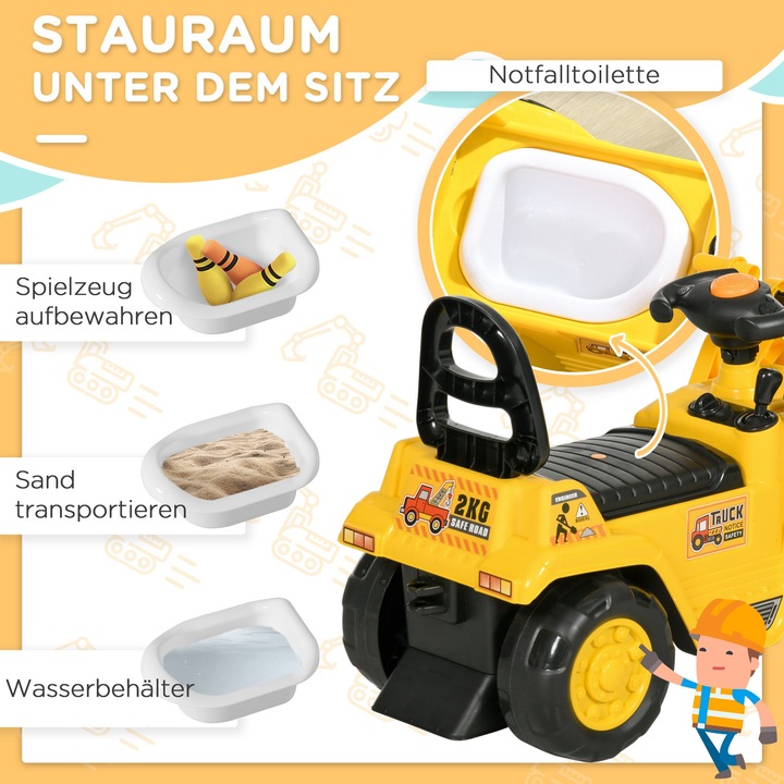 Produktbild Homcom Trettraktor mit Stauraum