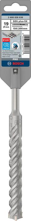 Productafbeelding Bosch Professional Zubehör PRO SDS plus-5X hamerboor, 19 x 150 x 200 mm