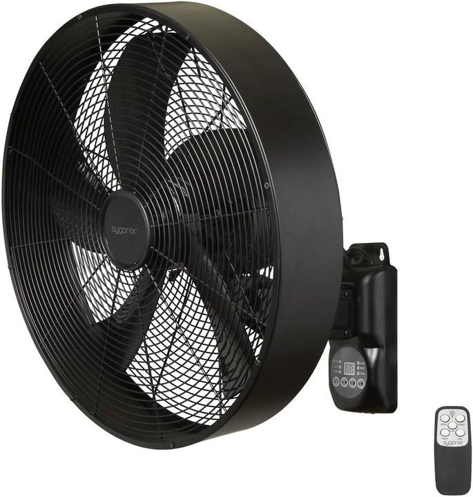 Produktbild Sygonix Wandventilator (L x B x H) 450 x 450 x 355mm Flügelfarbe: Schwarz Gehäusefarbe (Details):