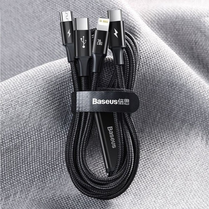 Actual product image Baseus Rapid Series 3in1 (1.50 m, USB 3.0)