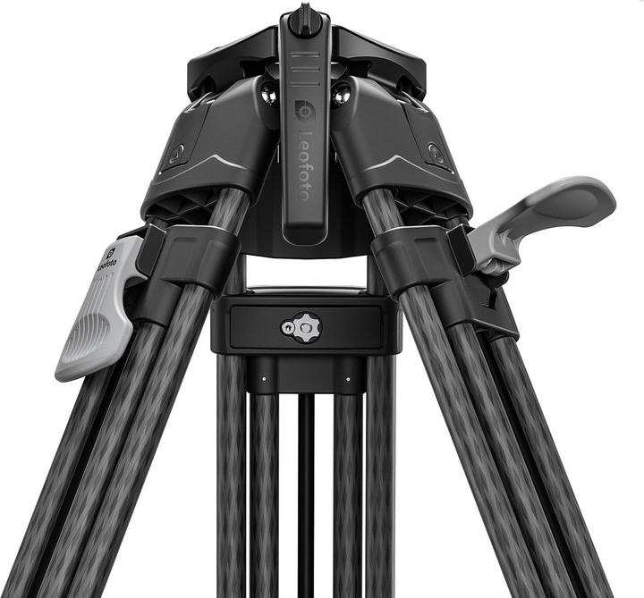 Actual product image Leofoto LVF-163C video tripod with FH-10 fluid head (Carbon)
