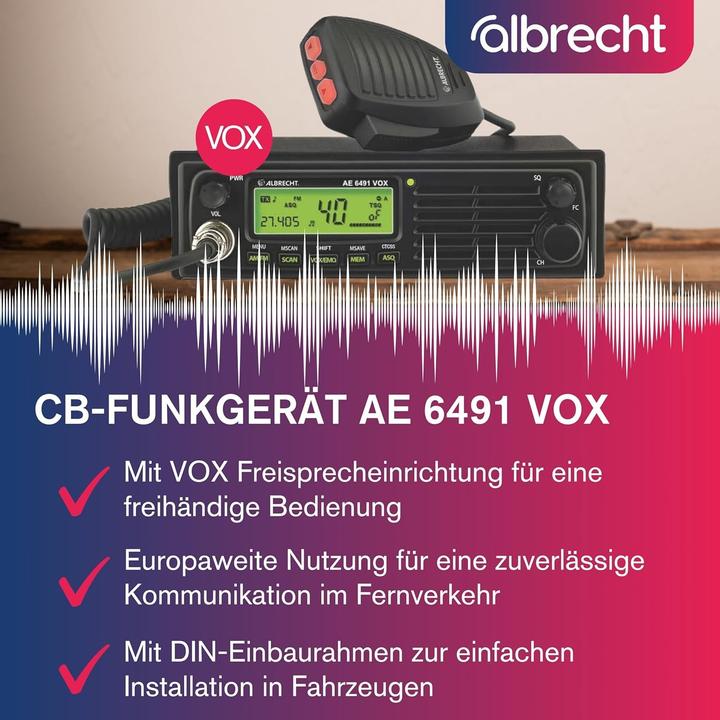 Actual product image Albrecht AE 6491 VOX (10 km)