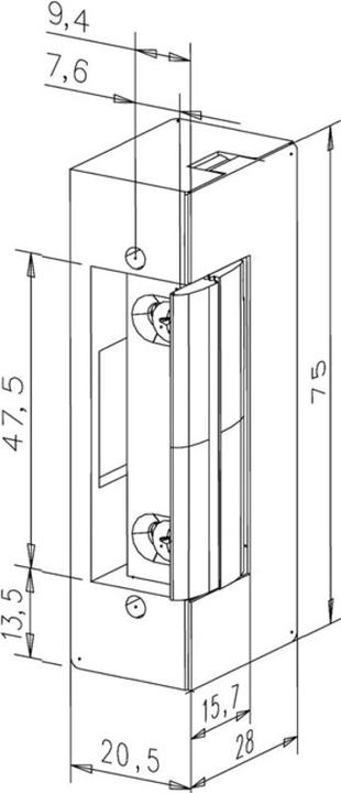 Produktbild effeff Elektro-Türöffner 17 und 17.E FaFix (Objekttür, Indoor)