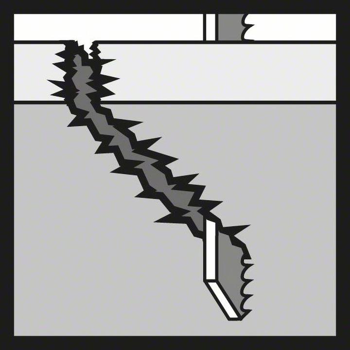 Actual product image Bosch Professional Zubehör Jigsaw blade T 144 DF Speed for Hard Wood, 3-pack