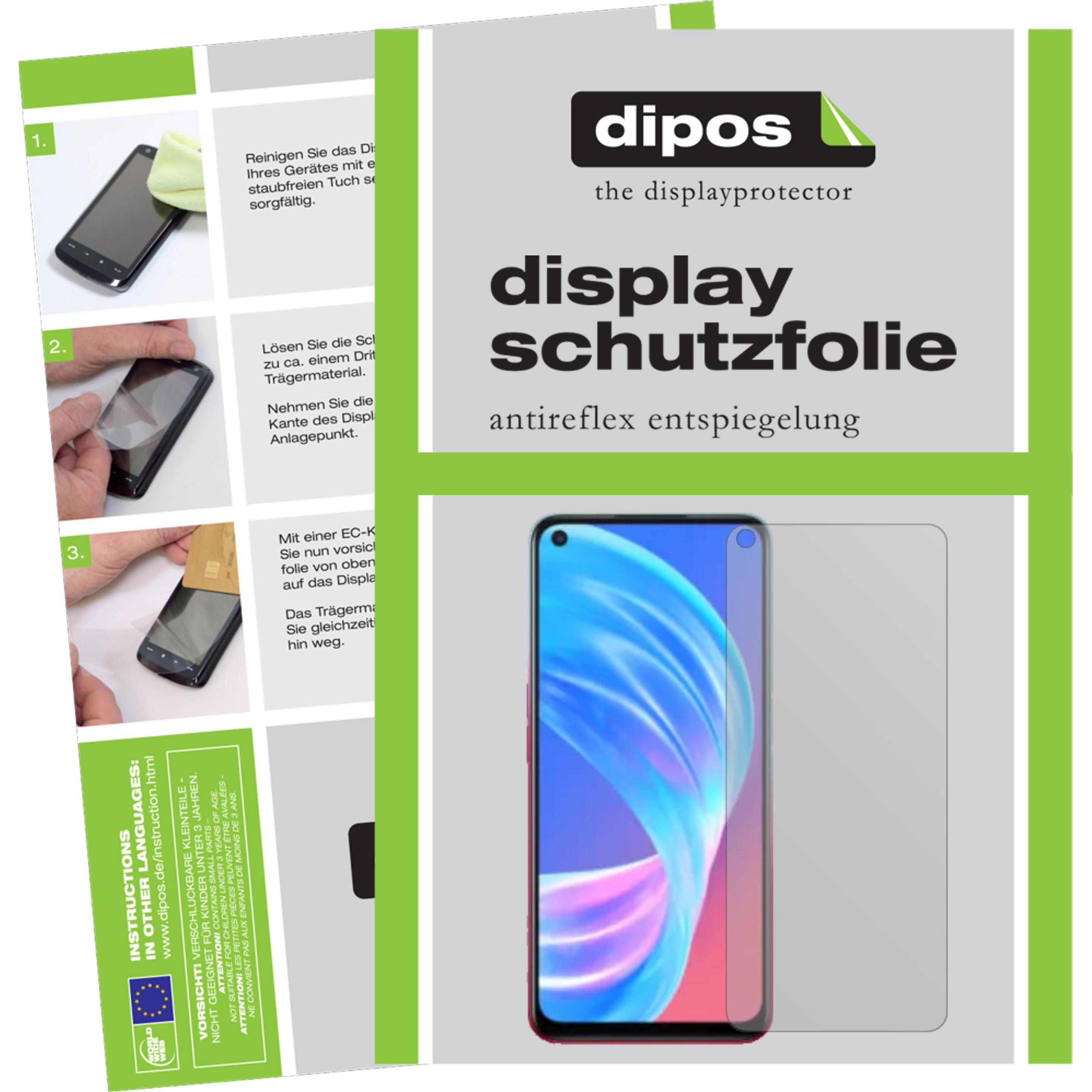 Dipos Displayschutzfolie Antireflex (4 Stück, Oppo A72 5G), Smartphone Schutzfolie, Transparent