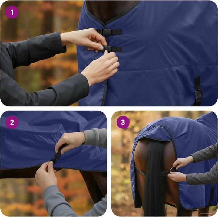 Produktbild vidaXL Pferdedecke (135 cm)