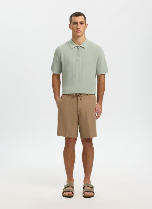 Produktbild Selected Slhcran Ss Knit Structure Zip Polo Noos (S)