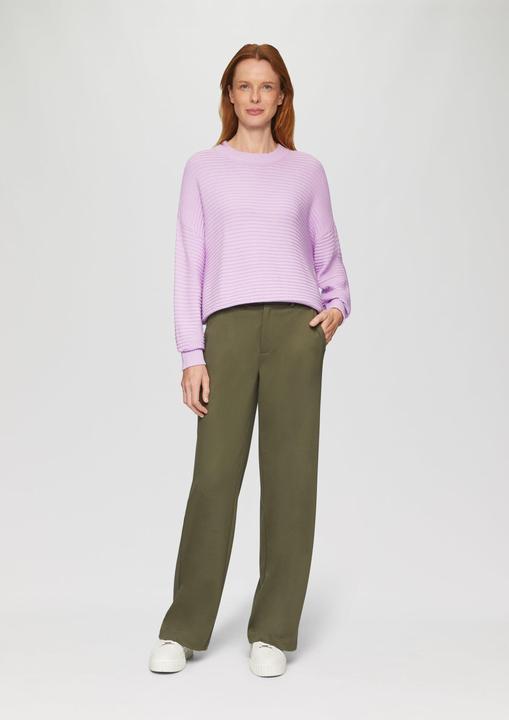 Produktbild s.Oliver Strickpullover Oversized Strickpullover mit Strukturdetails (46)