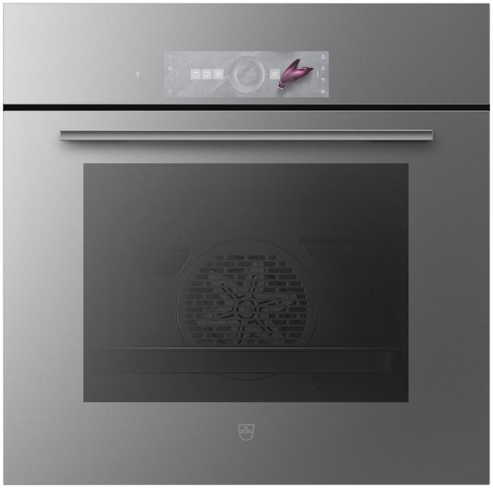 Edelstahl und schwarzes Glas