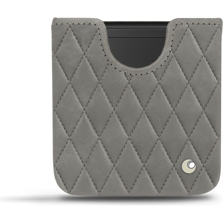 Noreve Lederschutzhülle (Samsung Galaxy Z Flip), Smartphone Hülle, Grau