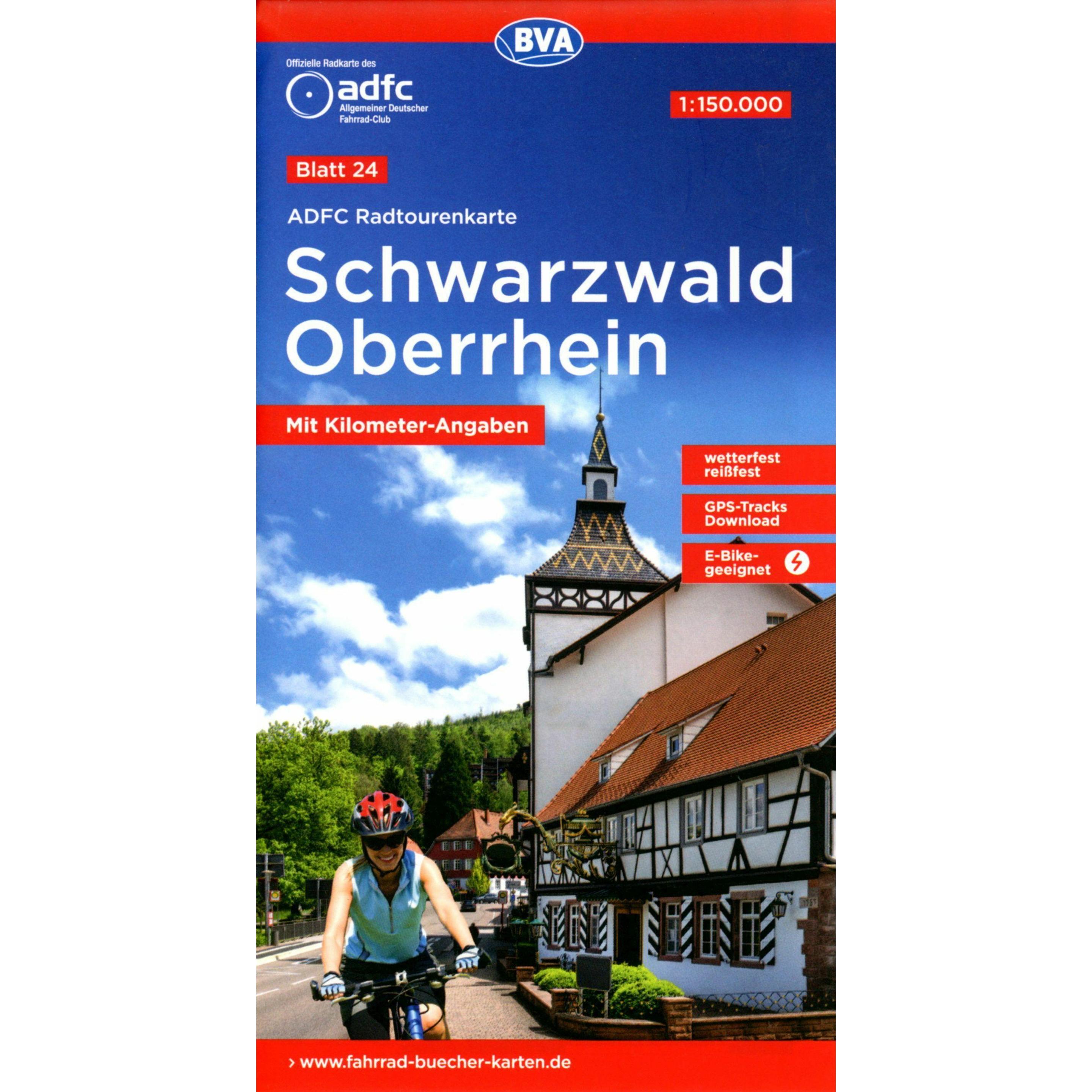 Bielefelder ADFC-Radtourenkrte 24 Schwarzwald Oberr (40711653)