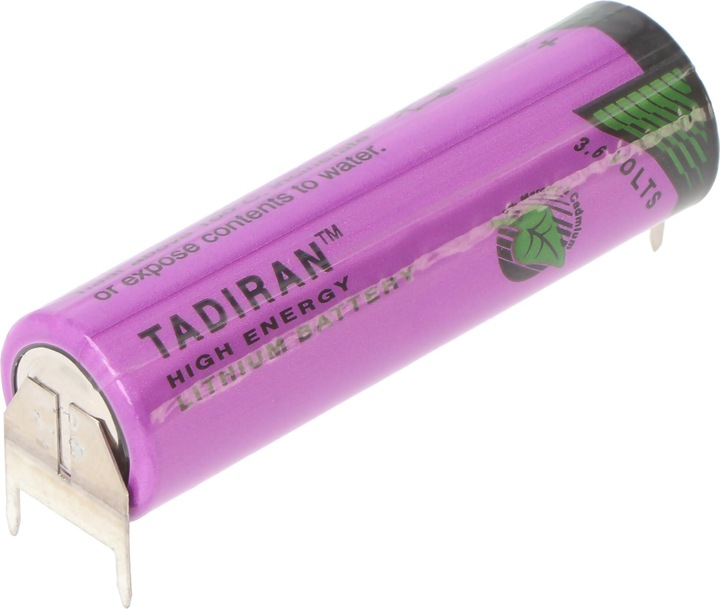 Produktbild Tadiran Lithium Batterie SL-360/PT mit Lötfahnen mit 3er Print Kontakten (1 Stk., AA, 2300 mAh)