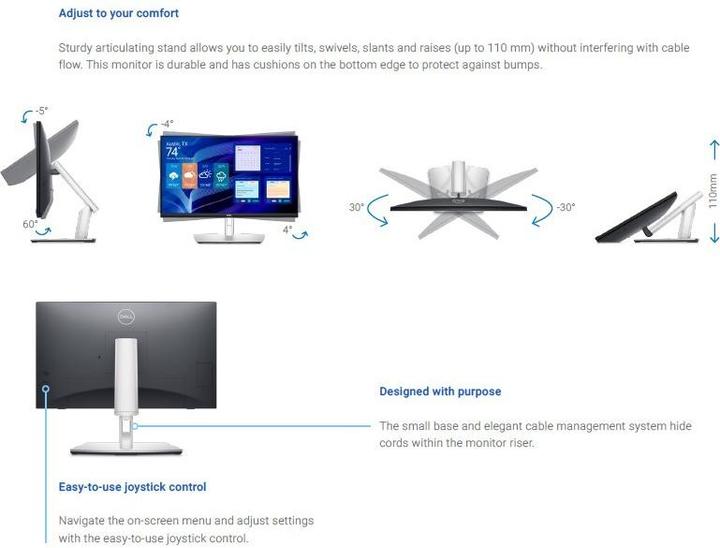 Actual product image Dell P2424HT (1920 x 1080 pixels, 23.80")