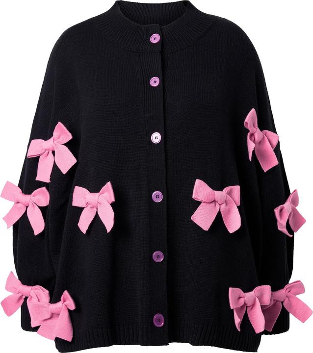 Produktbild Miamoda Strickjacke, oversized, Schleifen, weiter Langarm (50, 52, 54, 56)