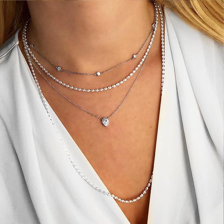 Image du produit Candy Collier Saffron, argent sterling 925 (Argent sterling 925, Argent massif de 925, 42 - 45 cm)