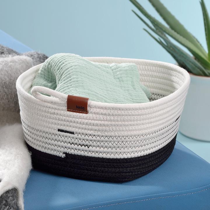Actual product image Kela Laundry bag Hedda white-black (71 l)