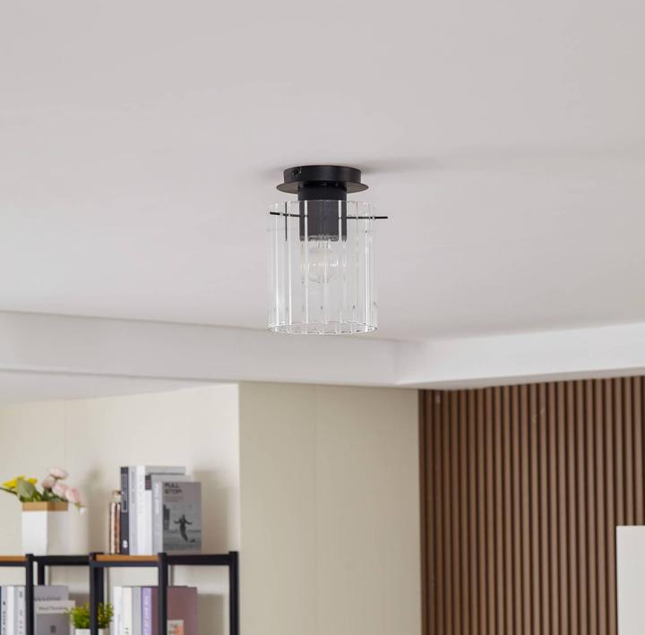Produktbild Lucande Eirian Deckenleuchte Clear/Black (E27)