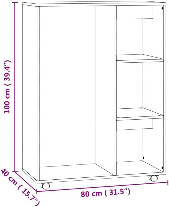 Immagine prodotto vidaXL Kleiderschrank (80 x 40 x 110 cm)