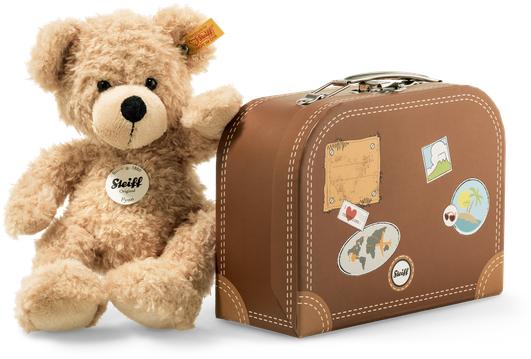 Image du produit Steiff Fynn Ours en peluche dans une valise beige 28cm (28 cm)