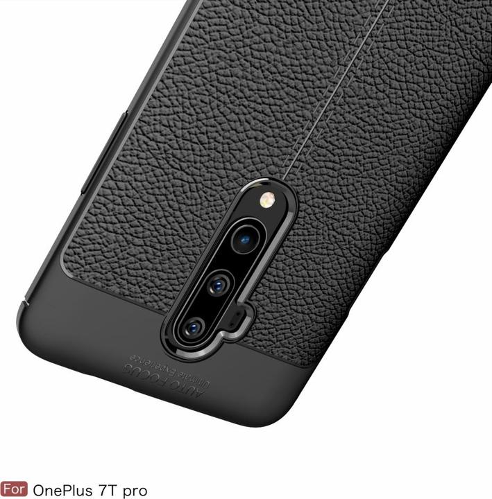 Actual product image Screenguard OnePlus 7T Pro Sleeve Leather Design TPU Cover (OnePlus 7T Pro)