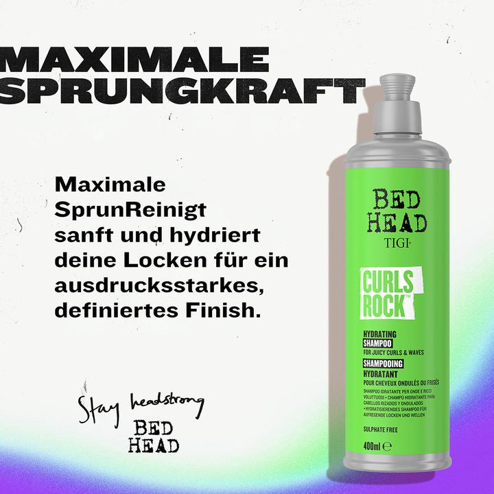 Produktbild Tigi BED HEAD Curls Rock Hydrating Shampoo (Flüssiges Shampoo, 400 ml)