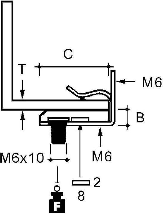 Produktbild Niedax NIE EH-38S E-KLIPS, Flanschkralle, t= 3- mechanisch verzinkt/passiviert EH-38S (Montagehalterung)