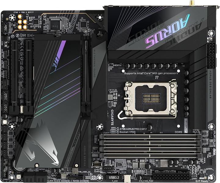 Produktbild Gigabyte Z790 AORUS Pro X Wifi7 (LGA 1700, Intel Z790 Express, ATX)