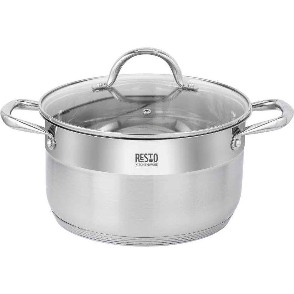 Resto KASSEROLLE D24CM 6,2L, Pfanne + Kochtopf, Silber