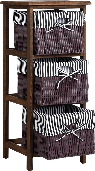 Actual product image Casaria Floor standing shelf with baskets (71 x 31 x 28 cm)