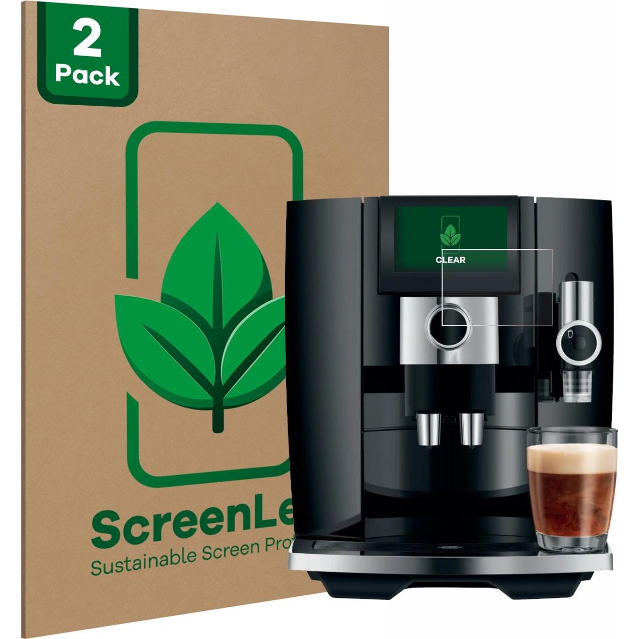 ScreenLeaf Schutzfolie nachhaltiger Displayschutz Displayschutzfolie Folie Klar Transparent, Zubehör Kaffeemaschinen, Tr...
