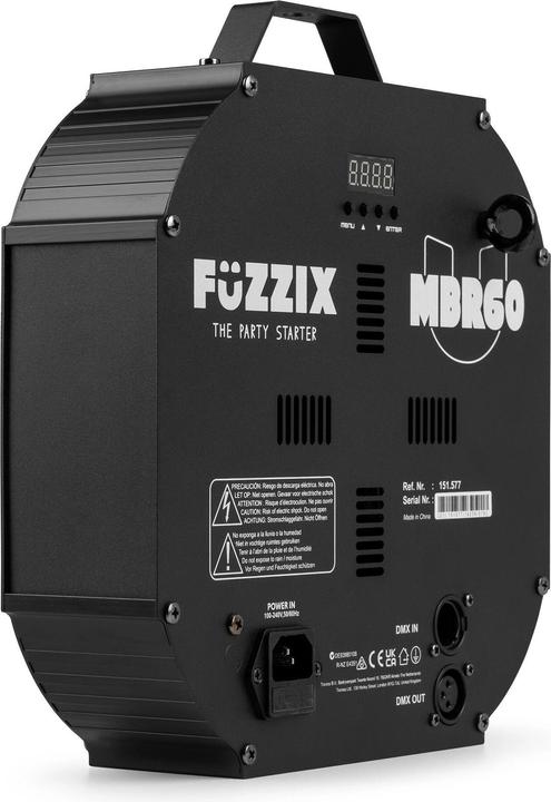 Image du produit Fuzzix MBR60 spiegelreflector - 6 roterende spiegelschijven met 37 spiegels - DMX