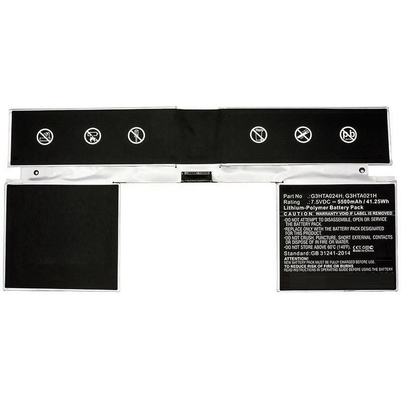 Thumbnail - CoreParts Battery for Microsoft Surface (2 Zellen, 5500 mAh), Notebook Akku, Schwarz