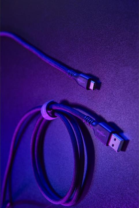 Actual product image Urage USB-C cable, uFlex, USB-C plug - USB-C plug, mesh, 3 m, black (3 m, USB 2.0)
