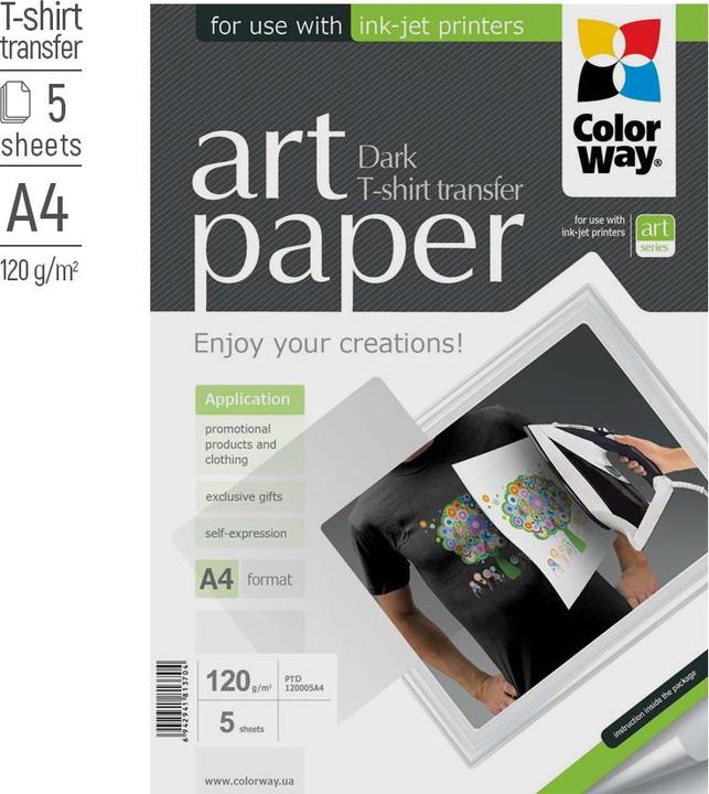 Produktbild Colorway T-shirt transfer (120 g/m², A4, 5 Stk.)