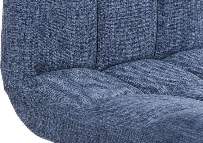 Actual product image Swisshandel24 Bar stool Peru FABRIC, blue