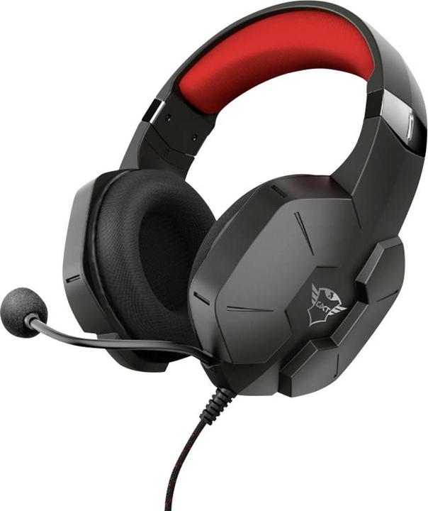 Actual product image Trust Headset GXT 323 Carus Red / Black (Cable)