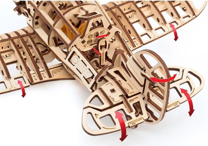 Actual product image Eco Wood Art Aircraft