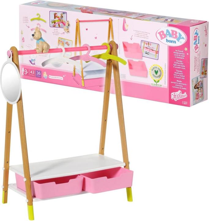 Actual product image Baby Born Clothes rail
