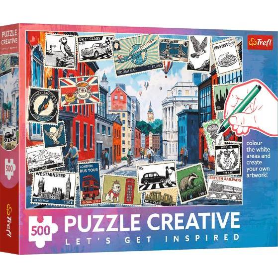 Trefl Puzzle 500 Greetings from London (500 pezzi)