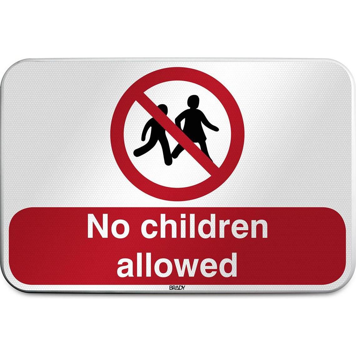 Brady, Sicherheitskennzeichnung, ISO Safety Sign - No children