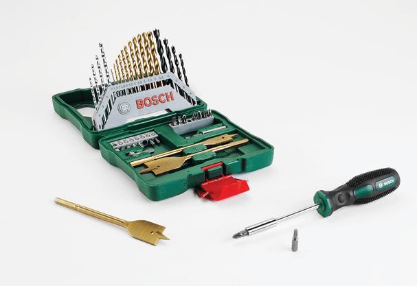 Actual product image Bosch Zubehör X-Line TiN-coated set, 40 pcs. (1.5 mm, 2 mm, 2.5 mm, 3 mm, 3.5 mm, 4 mm, 4.5 mm, 5 mm, 5.5 mm, 6 mm, 6.5 mm, 7 mm, 7.5 mm, 8 mm, 8.5 mm, 9 mm, 9.5 mm, 10 mm, 10.5 mm, 11 mm, 16 mm, 22 mm, 32 mm)