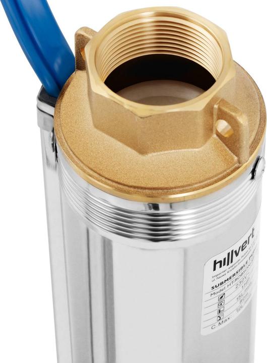Produktbild Hillvert Brunnenpumpe Garten Tiefbrunnenpumpe Unterwasserpumpe sandverträglich 3.780 l/h (Durchlaufpumpe)