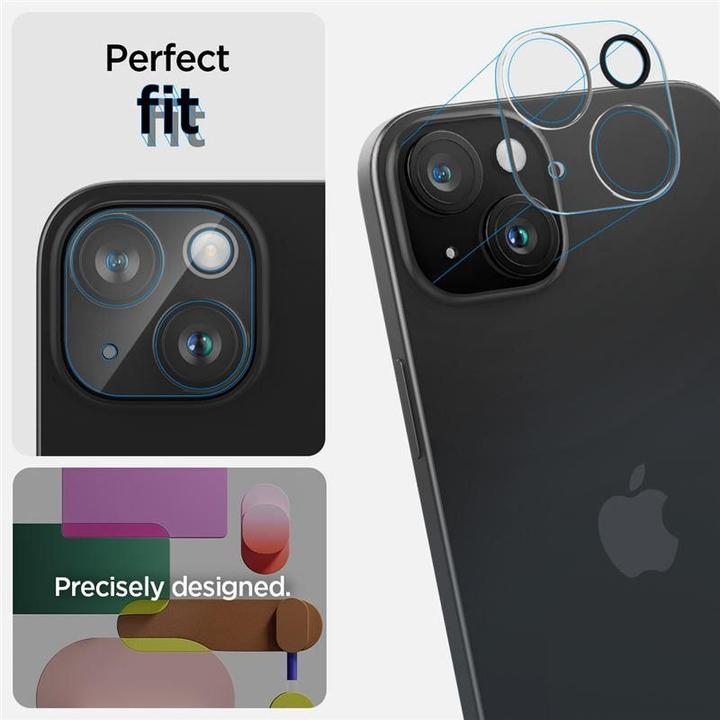 Produktbild Spigen Glas.tR Optik (2 Stück, Apple iPhone 15)