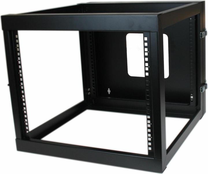 Actual product image StarTech 8U open 19 inch server rack with hinge - 55cm deep (8 RU, 19 inch rack)