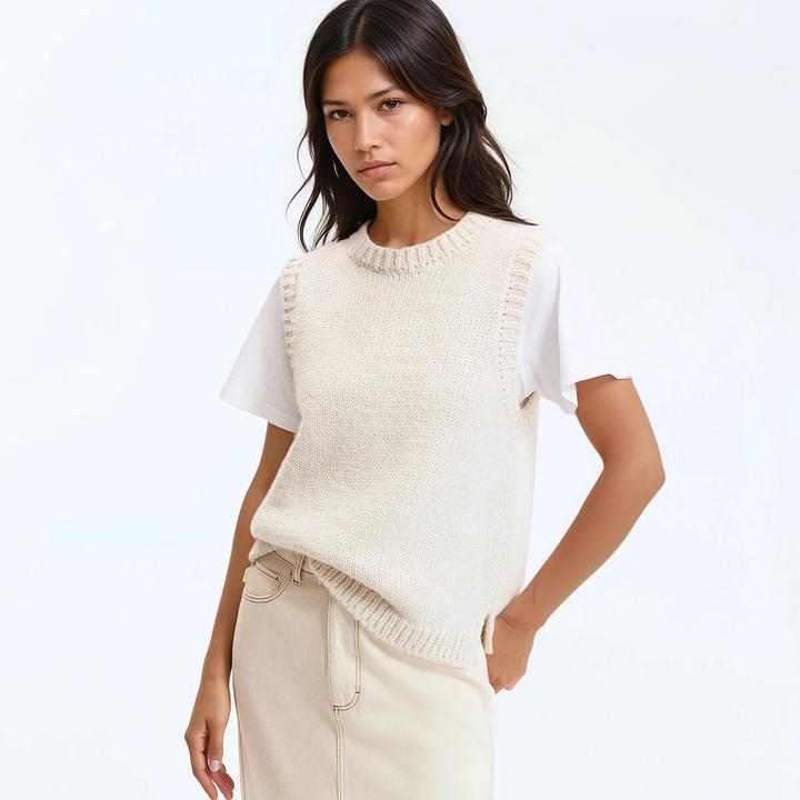 Produktbild La Redoute Collections Pullunder mit rundem Ausschnitt (S)