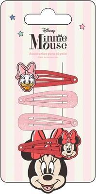 Cerda Minnie Mouse and Friends Hair Clips Beauty Set for Girls with Bow Top