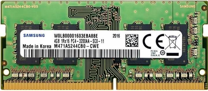 Produktbild Samsung M471A5244CB0-CWE (1 x 4GB, 3200 MHz, DDR4-RAM, SO-DIMM)