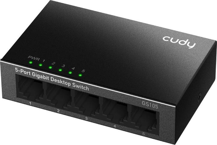 Actual product image Cudy GS105 network switch Gigabit Ethernet (10/100/1000) Black (5 Ports)