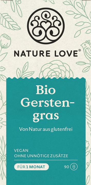 Actual product image Nature Love Organic barley grass (90 Piece, Capsules, 55 g)
